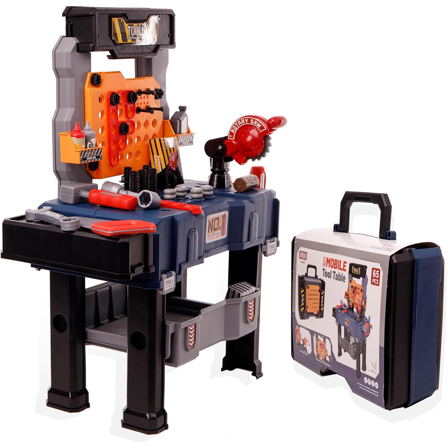 Tools Workshop Kids - 65PCS 어린이 도구 벤치 세트 유아를위한