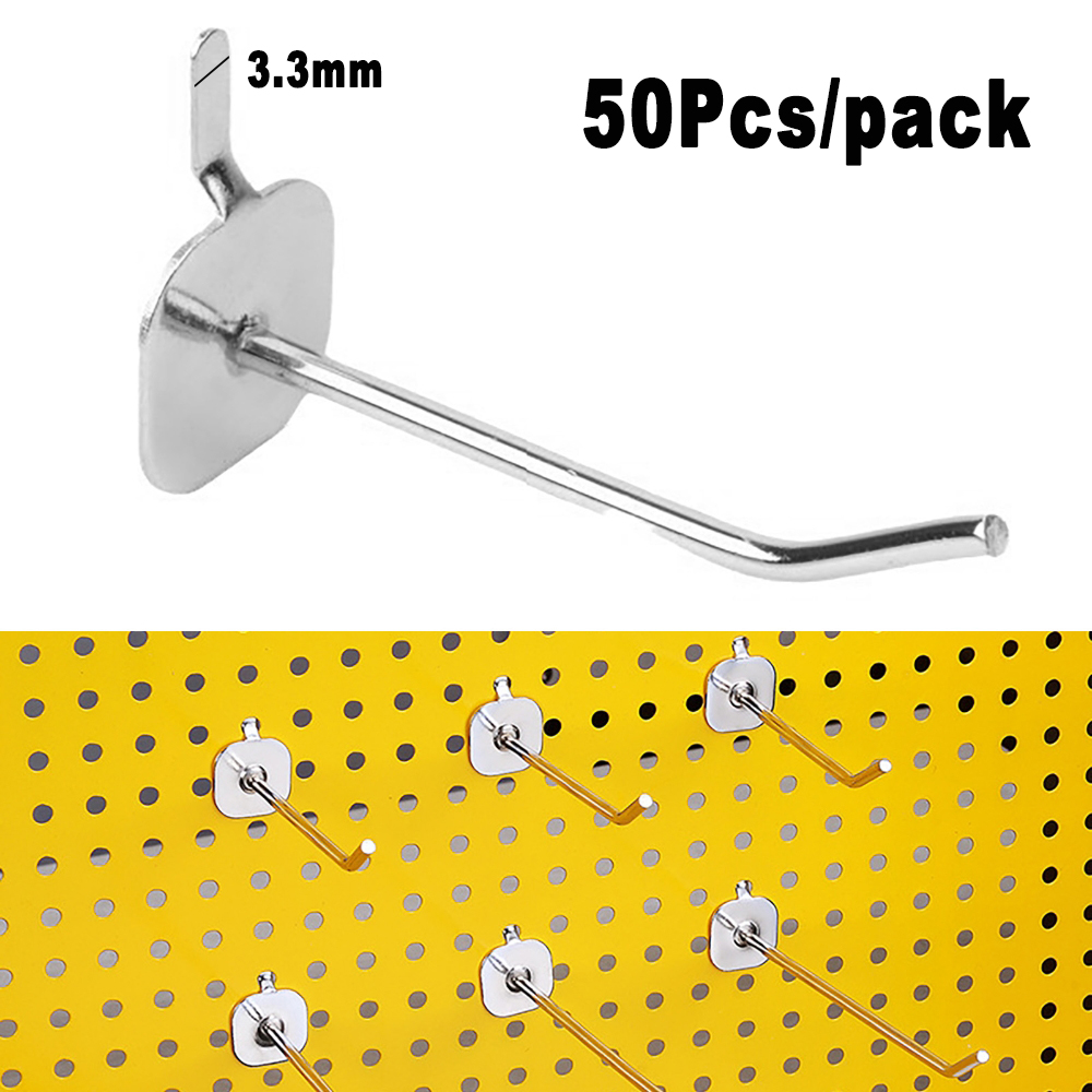 Workshop Tools.Hanging Board - 50개 3.3mm 탄소강 페그보드 훅 차고