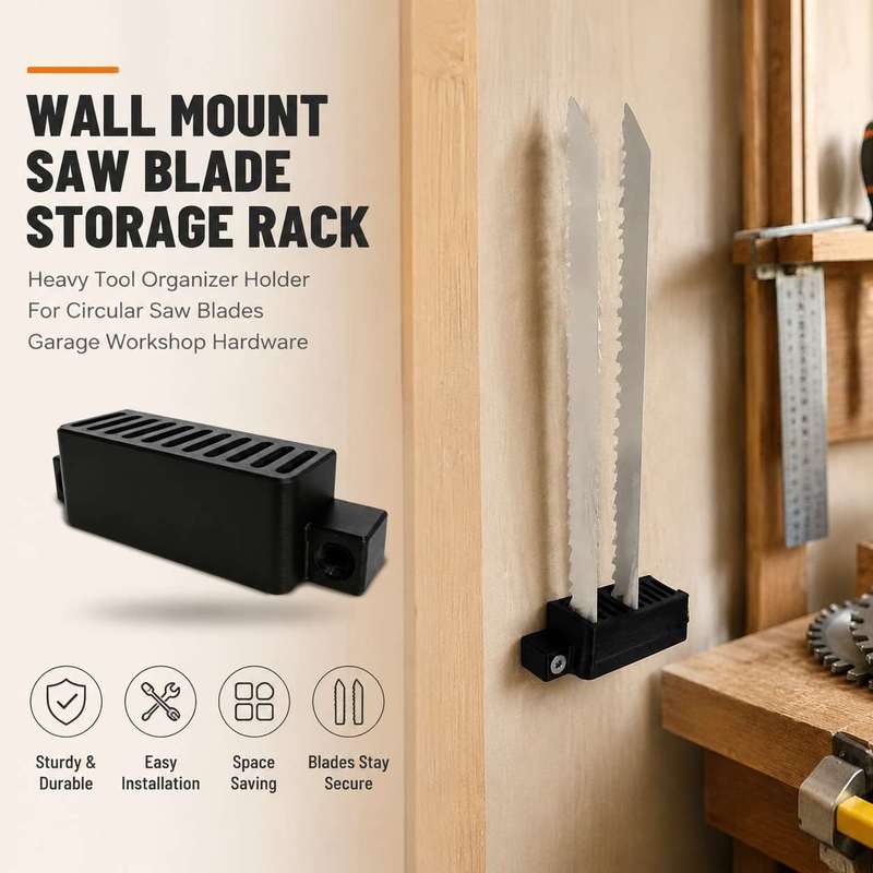Workshop Tools Hanging - 차고 벽걸이 톱날 홀더 공간 절약형