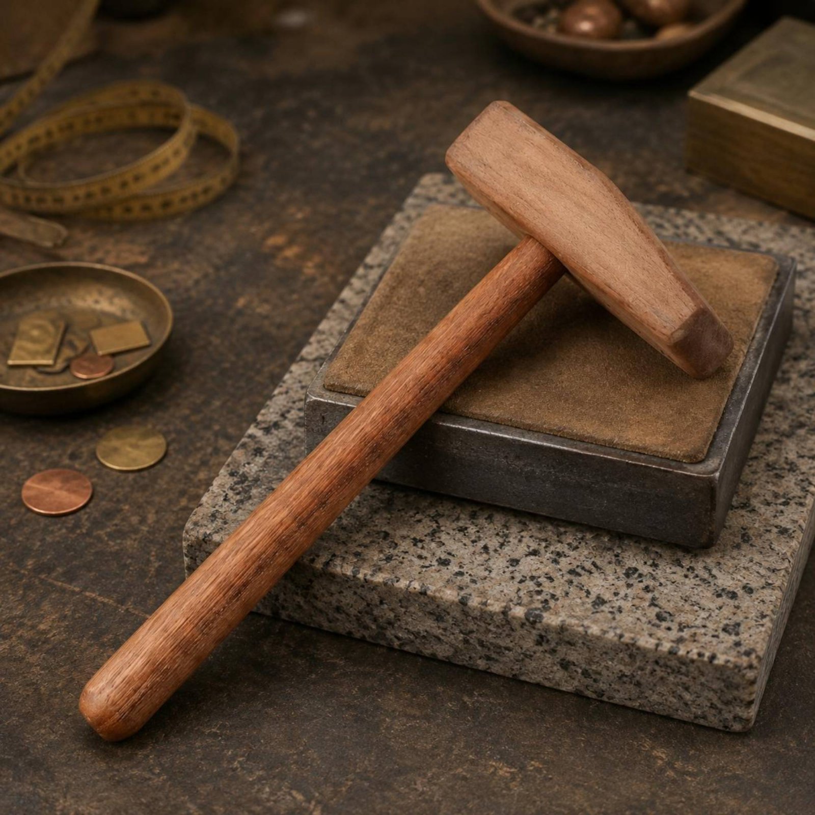 Workshop Tools Hammer - 나무로 만든 성형 망치 원통형 손잡이