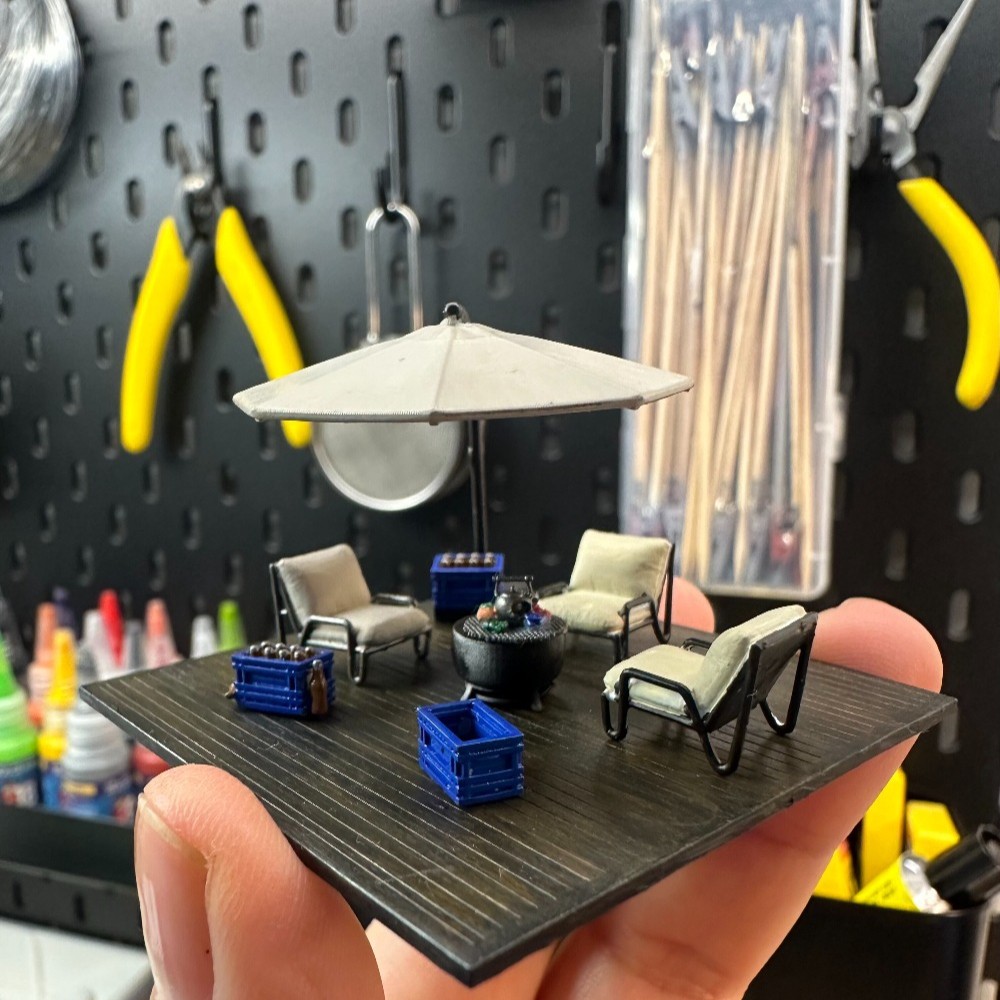 Tools Workshop Kids - 디오라마 1/64 레저 테라스 미니어처 장면