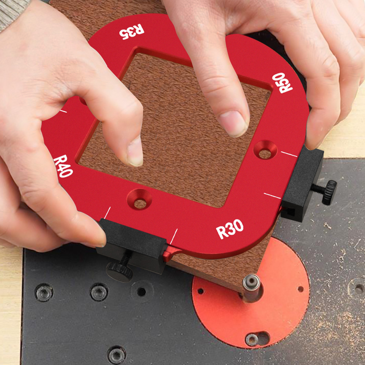 Dowel Jig Kit - 알루미늄 라운드 코너 라디우스 템플릿 세트