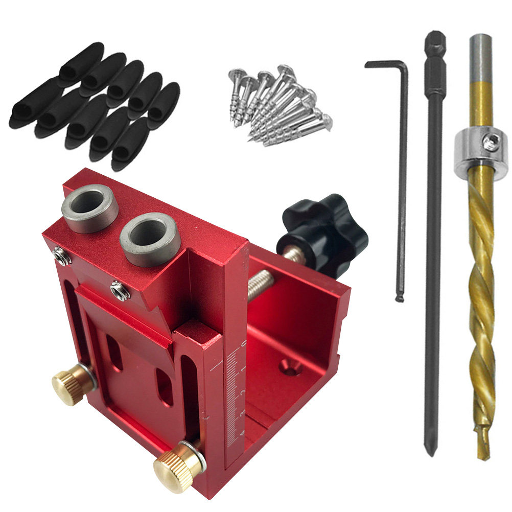 Pocket Hole Jig - 15도 포켓 홀 지그 휴대용 드릴