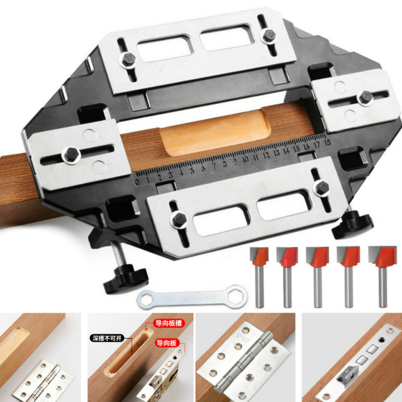 라우터 비트가있는 새로운 목공 슬롯 로케이터 알루미늄  - Dowel Jig Kit 리뷰 및 가격