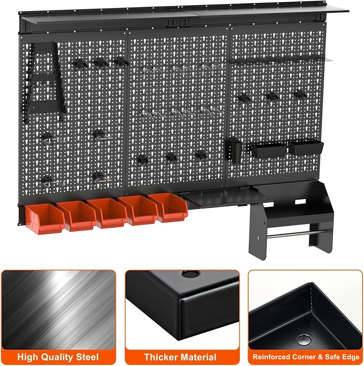 메탈 페그보드 벽걸이 정리 패널 키트, 차고 공구 보관 - Workshop Tools.Hanging Board 리뷰 및 가격