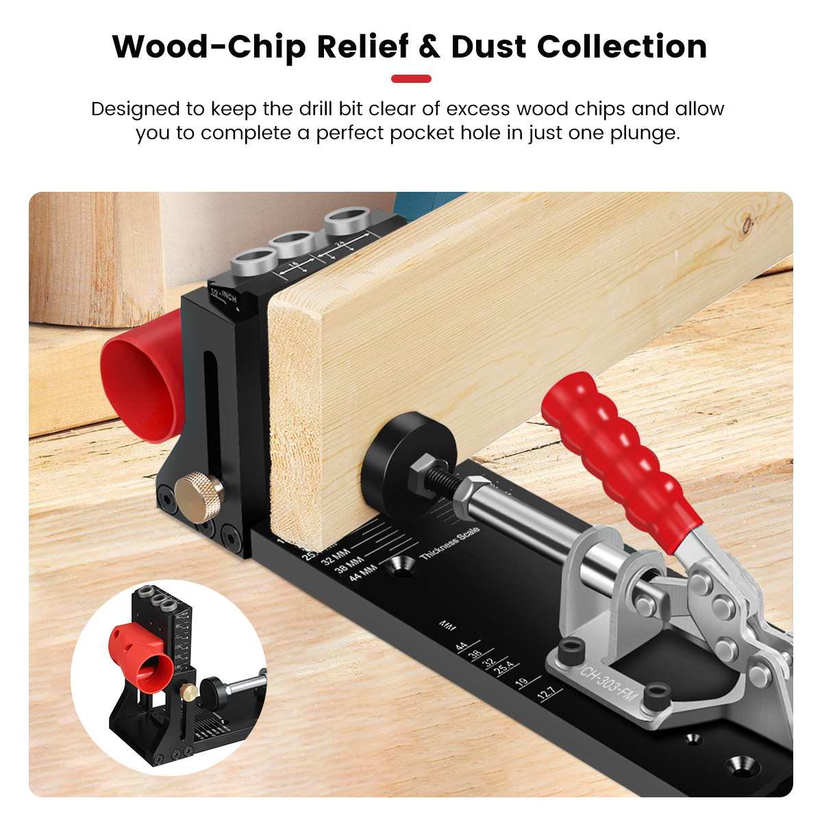 ENJOYWOOD XK4 목공 경사 구멍 다울링 지그  - Pocket Hole Jig 리뷰 및 가격