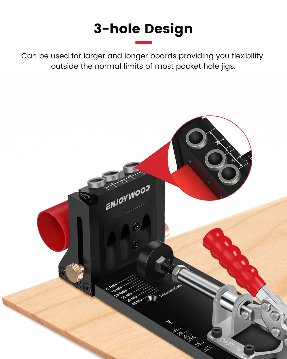 ENJOYWOOD XK4 목공 경사 구멍 다울링 지그  - Pocket Hole Jig 리뷰 및 가격