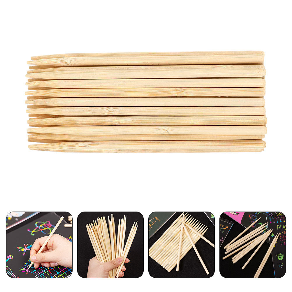 스크래치 종이용 50Pcs 나무 드로잉 스타일러스 대나 - Tools Workshop Kids 리뷰 및 가격