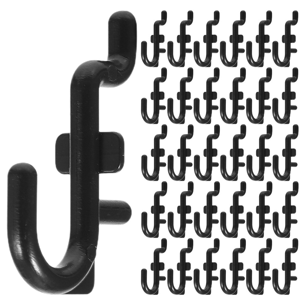 100개입 블랙 페그보드 훅 세트, 중량 작업용 J형  - Workshop Tools.Hanging Board 리뷰 및 가격