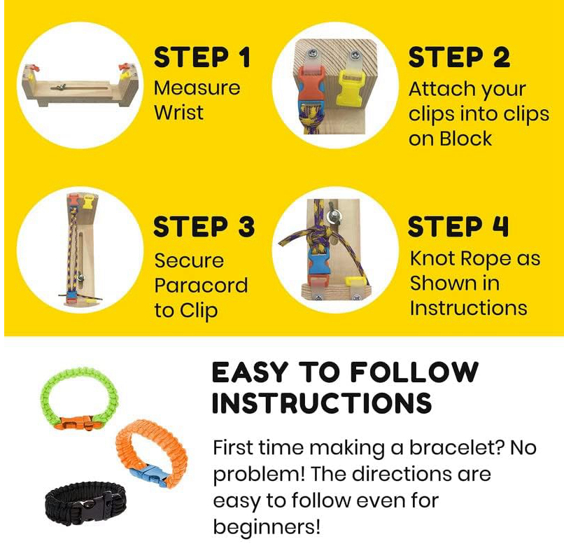 나무 Paracord 지그 팔찌 제조 업체 만들기 키트 - Dowel Jig Kit 리뷰 및 가격