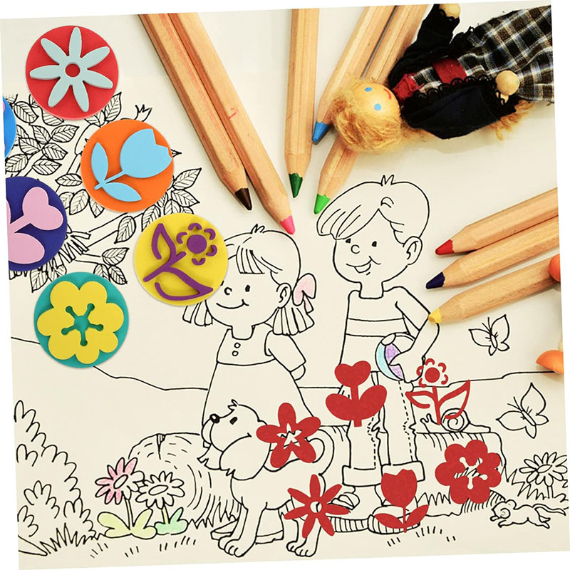 그림에 대 한 6 개/가방 거품 우표 귀여운 동물 미소 - Tools Workshop Kids 리뷰 및 가격
