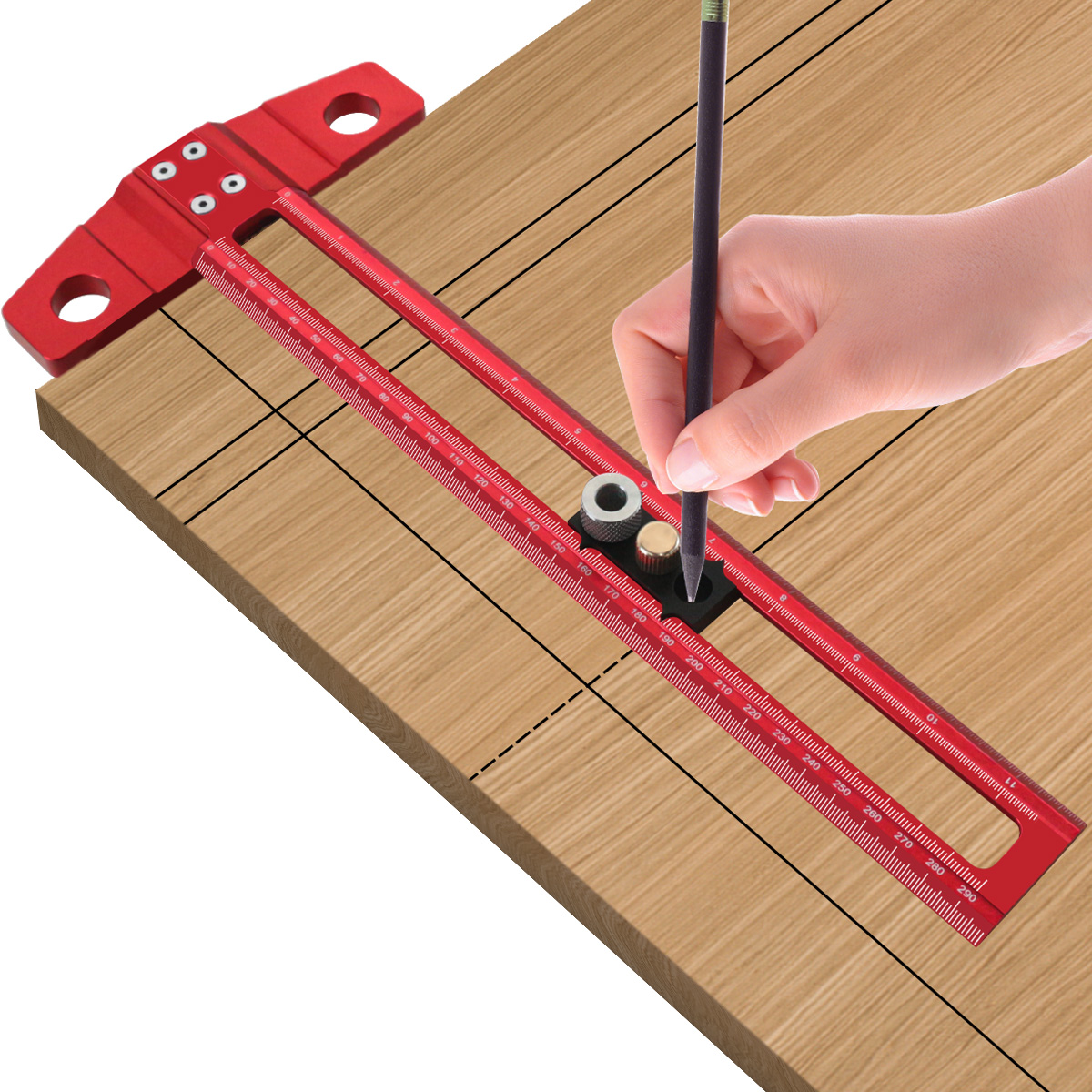 목공 2 in 1 드릴링 포지셔닝 득점 눈금자 알루미늄 - Dowel Jig Kit 리뷰 및 가격