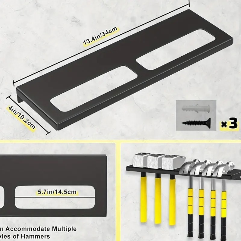 금속 작업장 공구 벽걸이형 랙, 헤비 듀티 스틸 스크류 - Workshop Tools Hammer 리뷰 및 가격