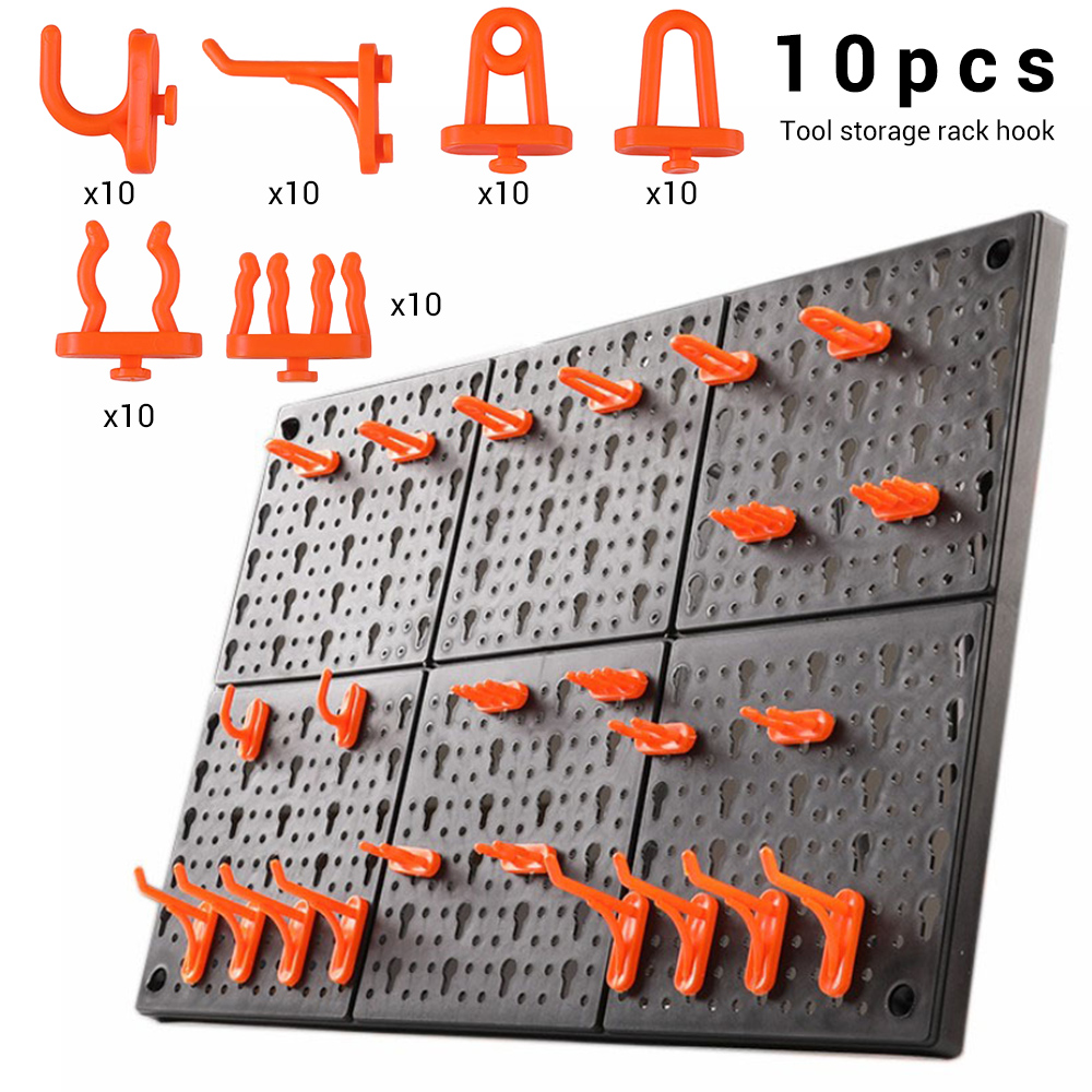 10pc 벽걸이 형 하드웨어 도구 홀더 플라스틱 보관  - Workshop Tools.Hanging Board 리뷰 및 가격